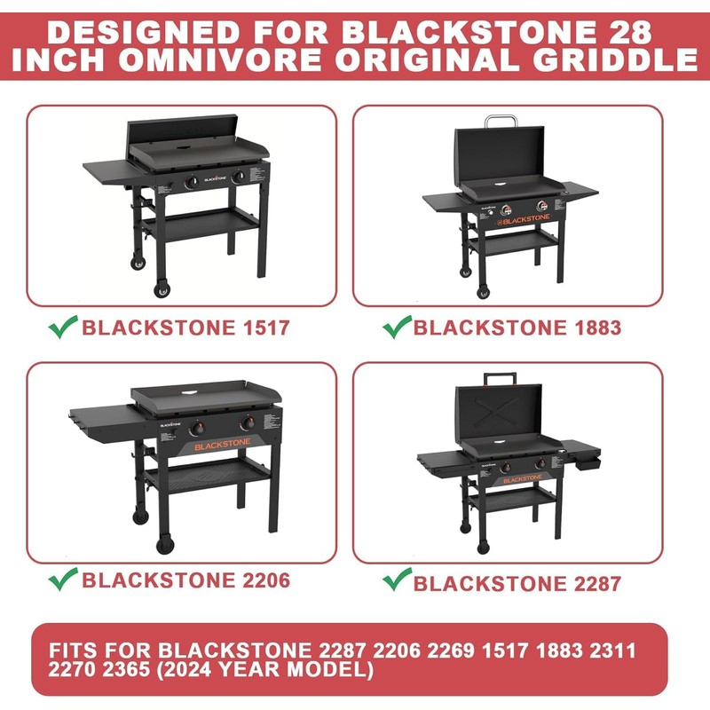 Upgrade Hinged Lid for Blackstone 28 Inch Omnivore Griddle 1517