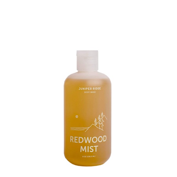 JUNIPER RIDGE Redwood Mist Body Wash - Concentrated Organic Vegan Castile Soap - All Natural Ingredient Essential Oil Bath & Shower Gel - Paraben, Phthalate, Dye, Cruelty, & Perservative Free - 8oz