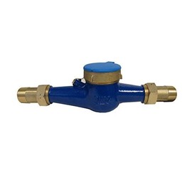 PRM 1 Inch NPT Multi Jet Water Meter, Brass Body - Not for Potable Water