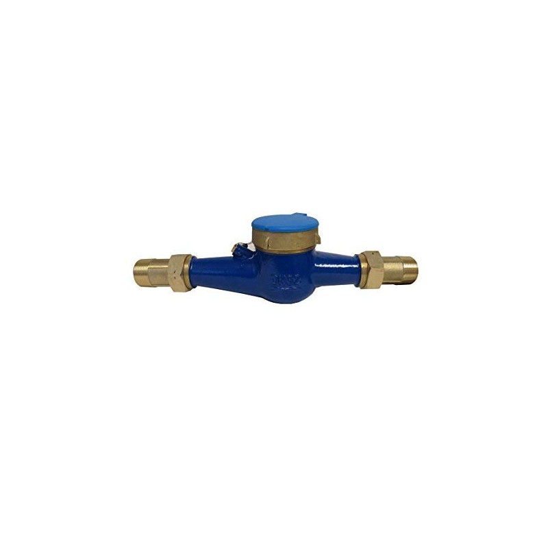 PRM 1 Inch NPT Multi Jet Water Meter, Brass Body