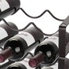 Stackable Wine Rack Countertop, 12 Bottles 3 Tier Wine Cabinet