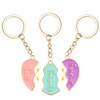 Cosysparks Best Friend Keyring for 3 Girls, Bff Best Friend