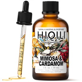 HIQILI Mimosa & Cardamom Fragrance Oil - for Candle and Soap Making, Multi-Functional Spray, Long-Lasting Home Aromatherapy - 1 Fl Oz