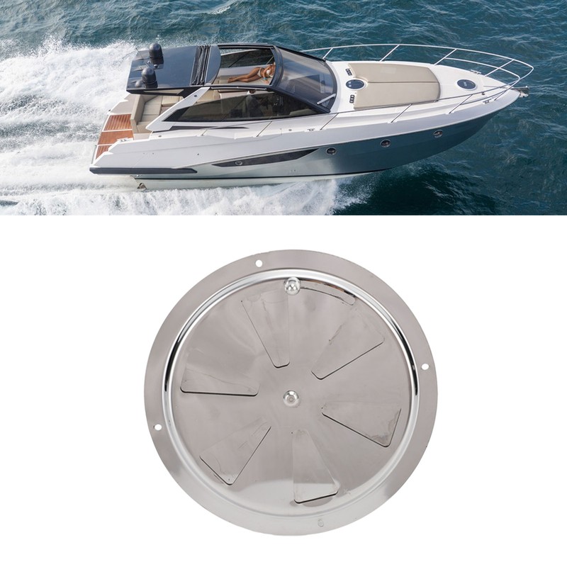 Cabin Ventilation Plate Marine Grade Stainless Steel Round Louver Vent