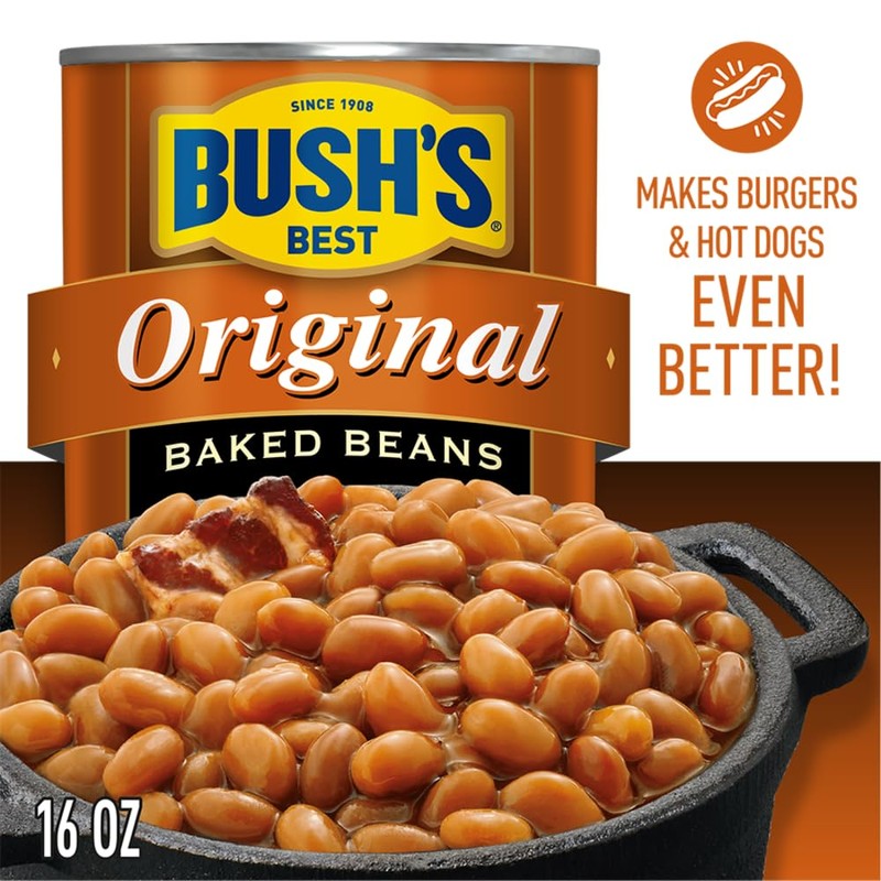 BUSH'S BEST 16 oz Canned Original Baked Beans, Source of