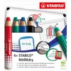 STABILO Markdry Set of 3 Cardboard Cases x 4 Marker