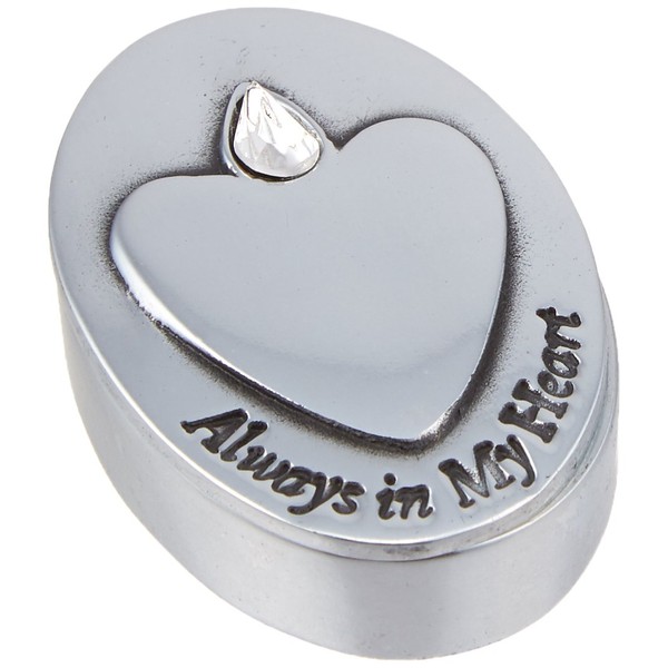 Cathedral Art (Abbey & CA Gift Always in My Heart Memorial Box, Silver