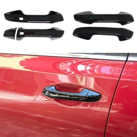 AOKIO Compatible with 2021 2022 2023 2024 2025 Kia Seltos Accessories Door Handle Cover Trim (Glossy Black)