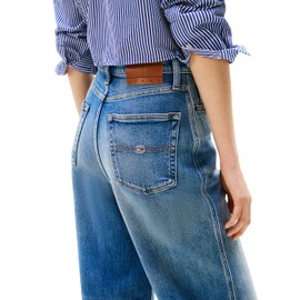 Tommy Jeans Women's Claire High Rise Wide Leg Jeans, Denim Medium