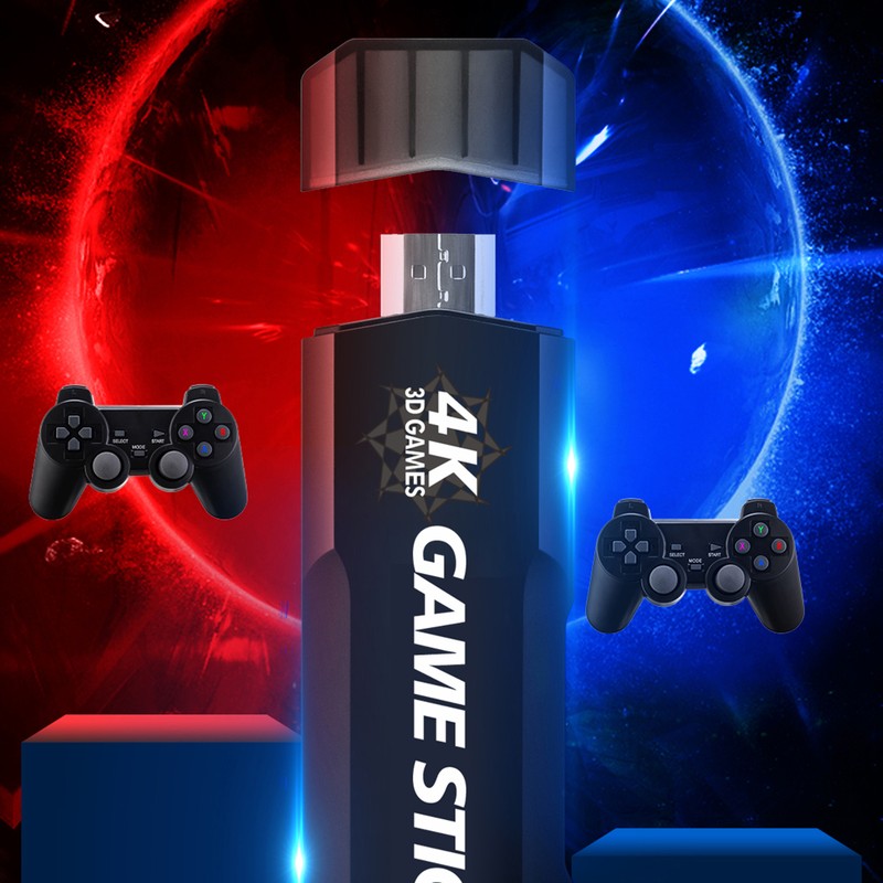 GD10 Game Stick Built-in 40000 Games 128GB 2.4G Wireless Controller