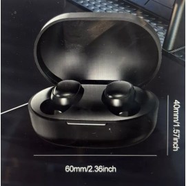 Tws Black TWS Wireless Bluetooth Earbuds - In-Ear Design