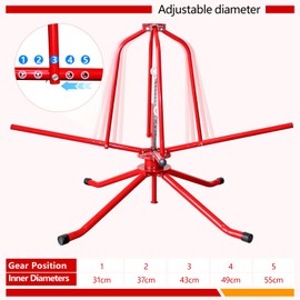 Pipe Uncoiler, PEX Piping Uncoiler, Multi-function Folding Tube Dispenser, Heavy Duty Potable Water Tubing Decoiler for 3/8'' to 1'',Maximum Load of 440Lbs
