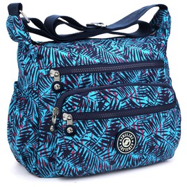AIBILIEI Women Larger Bag Nylon Crossbody Bag Messenger Shoulder Handbag for Shopping Work Daily Use