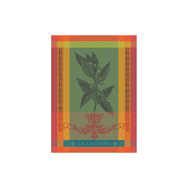Garnier Thiebaut Brin de Laurier Fiesta Kitchen Towel, 22 x