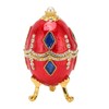 Egg Shaped Trinket Boxes Rhinestones Inlay Exquisite Jewelry Trinket Boxes