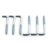 LQ Industrial 12PCS Long Square Bend Hook Lag Screw Shoulder