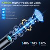 Endoscope Borescope Camera with Light, 4.3" IPS 1920P HD Inspection