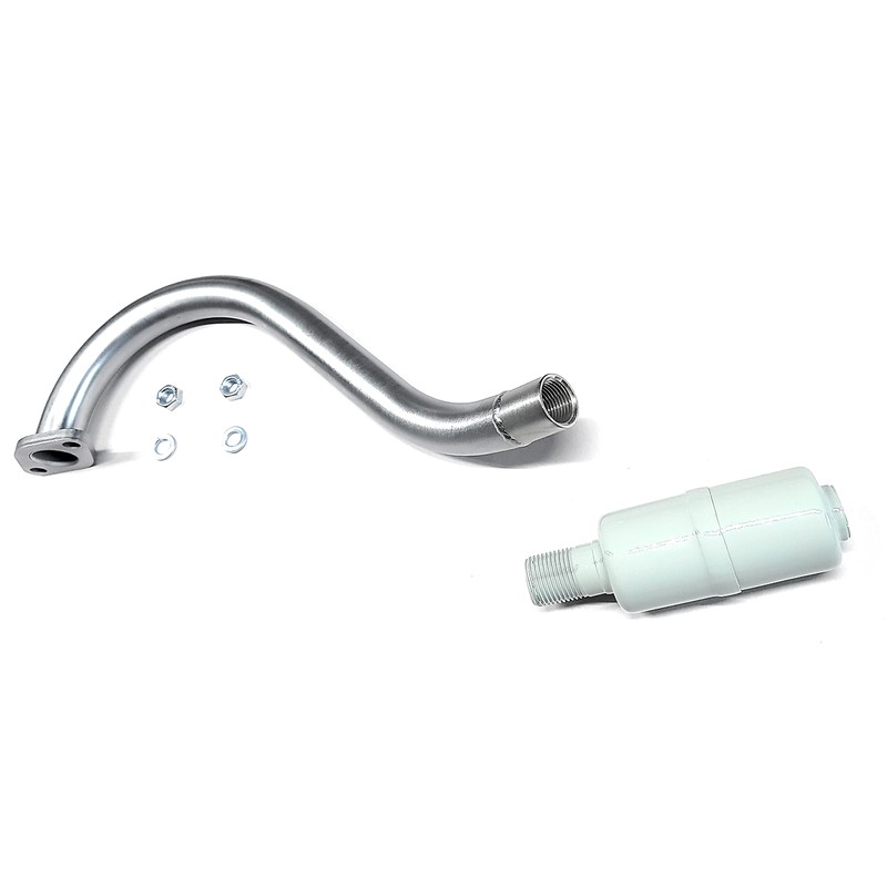Center Rear Exhaust With Muffler for: Predator 3HP 79cc from