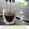 Gencywe Double Walled Espresso Cups Set of 4 (50% Thicker),