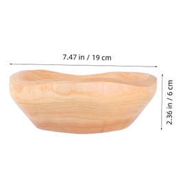 CHILDWEET Wooden Trays Decorative Fruit Plate for Home Decor Hotel Lobby Vintage Aesthetic