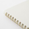 DESIGNPHIL Midori 15331006 Notebook, Ring Notebook, Color, Dot Square, White,
