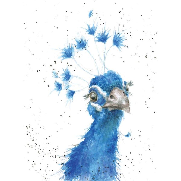Wrendale Designs Greeting Card - THE POSER (Peacock)