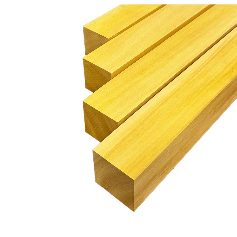 Barrington Hardwoods Yellow Heart Turning Blanks 2" x 2" (4
