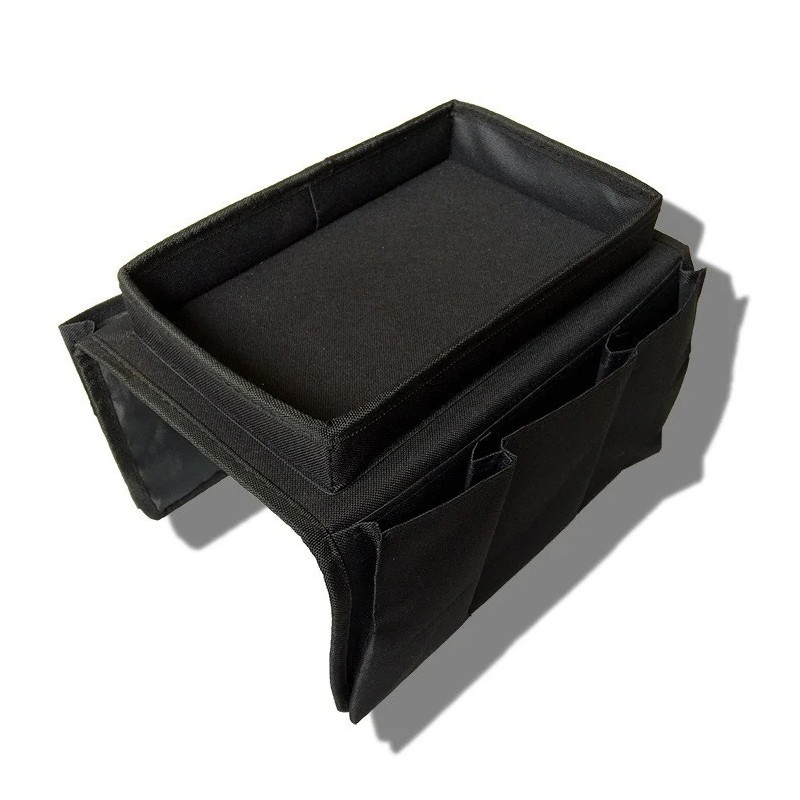 Sofa Armrest Organizer for Remote & Magazine Storage – 5-Pocket