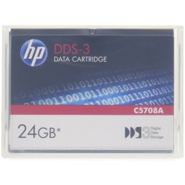 HP C5708A 12GB/24GB with 2:1 Compression DDS3 125M Tape Cartridge -Hewlett-Packard