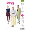 Burda Easy Sewing Pattern Ladies Long Vest Sizes 8-20