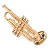 Trumpet Model Ornaments Exquisite Brass Miniature Instrument Desktop Decoration Gold