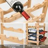 VASMIA Wine Rack Free Standing Floor, 6-Tier Display Wine Storage