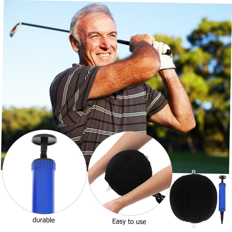 Mikinona Golfing Training Aid Inflatable Posture for Beginners Neck Rope