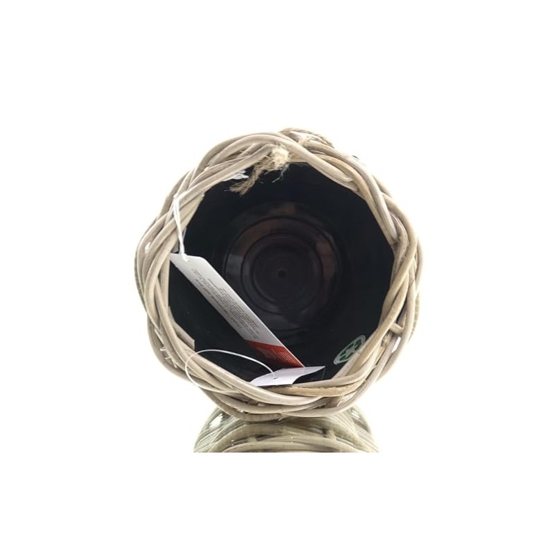 Van der Leeden Drypot® Rattan Planter Grey Approx. Diameter 17