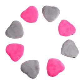 Minkissy 3sets Loose Powder Puff Girls Makeup Puff Heart Shape Cosmetic Powder 8pcs*3