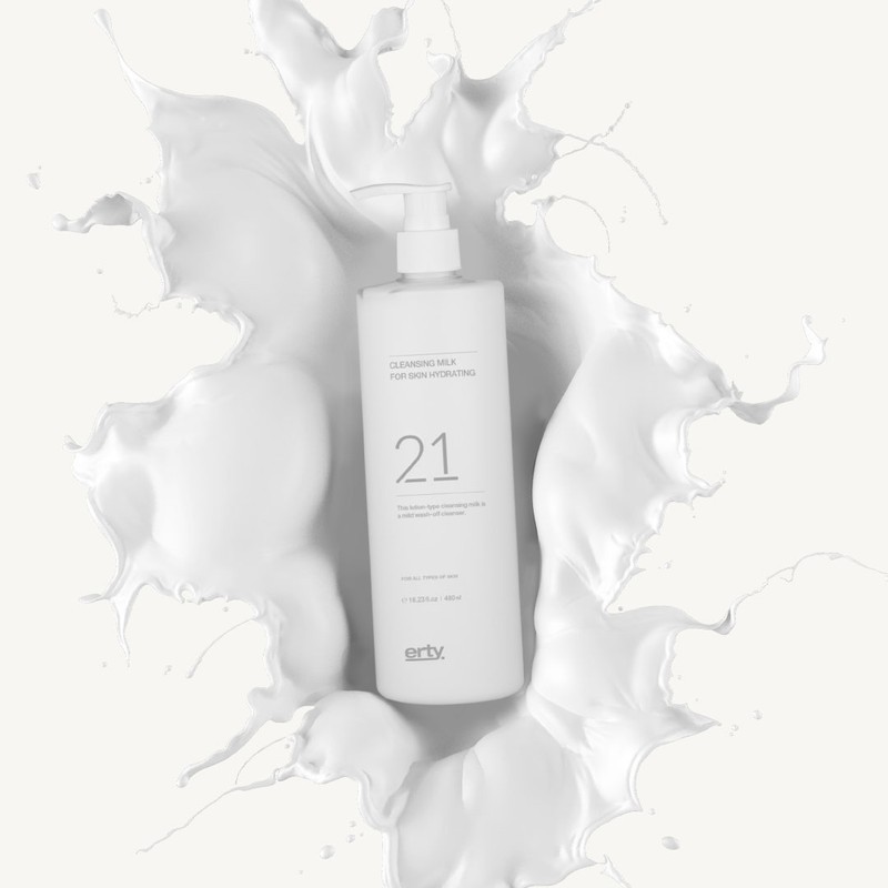 Erti 21 Dermatology Mildly Acidic Aesthetic Cleansing Milk Lotion Hydrating