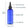Tekson Hair Color Applicator Bottles, 5 Pack Refillable Squeeze Bottle,