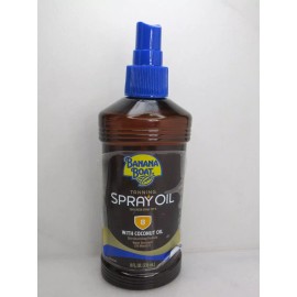 BANANA BOAT TANNING SPRAY OIL SPF 8 W/ COCONUT OIL 8 OZ NWOB *SEE DETAILS 3PCS