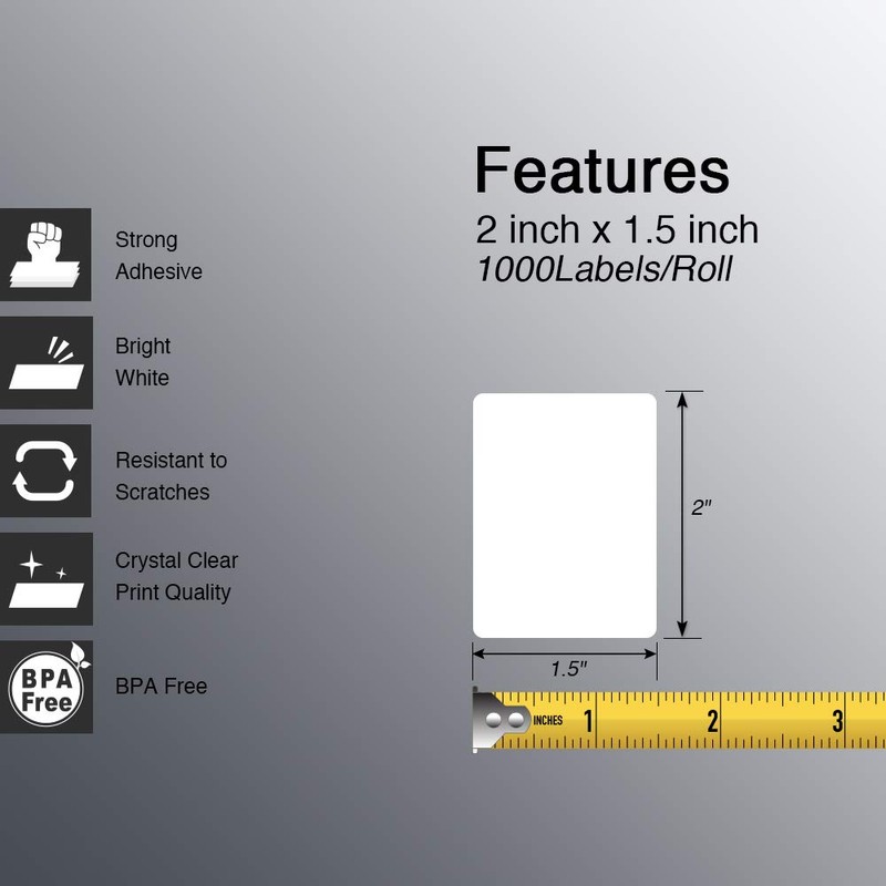 BETCKEY - 2" x 1.5" (51 mm x 38 mm)