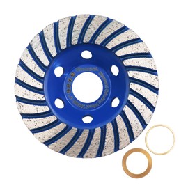 HIGHDRIL Diamond Cup Wheel - 100 mm x 22.23 mm Turbo Diamond Cup Grinding Wheel for Concrete, Masonry, Granite, Marble, Natural Stone
