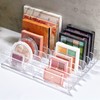 TUZAZO 2 Pack Acrylic Eyeshadow Palette Makeup Organizer - 7-Section