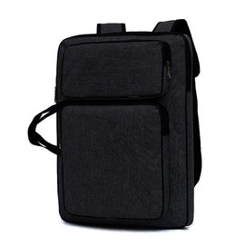 A3 Art Portfolio Case Portable Drawing Board Bag Waterproof Artwork Portfolio Carry Case Art Artist Folder Case Student Portfolio Drawing Painting Sketch Bag for Palette Paints Brushes (Black)