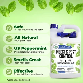 Mighty Mint Gallon (128 oz) Insect and Pest Repellent Peppermint Oil - Natural Spray for Spiders, Ants, and More