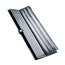 Double Ended Knitting Needles, 44 Pack 11 Sizes (1.5mm 1.75mm 2mm 2.25mm 2.5mm 3mm 3.5mm 4mm 4.5mm 4.75mm 5mm) Stainless Steel Straight Sweater Needles Set (36cm)