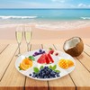 greenandlife 4 Pcs 12.4" Large Divided Serving Trays for Party