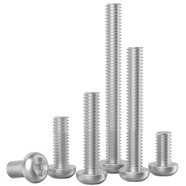 M3 (3mm x 8mm) Phillips Pan Machine Screws (Bolt) - Stainless Steel (A2) (Pack of 20) DIN 7985