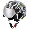 HEAD Unisex Youth Mojo Visor Ski Helmet, Black/White, XXS EU
