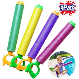 Unbranded Water Blasters Gun Set Soaker Squirt Guns for Kids Pool Shooters Beach Toy 4Pack