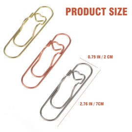 Sorcristy 15 Pack Metal Pen Clips, Multifunction Portable Paperclip Pen Holders for Notebooks, Office Supplies (Gold, Silver, Rose Gold)