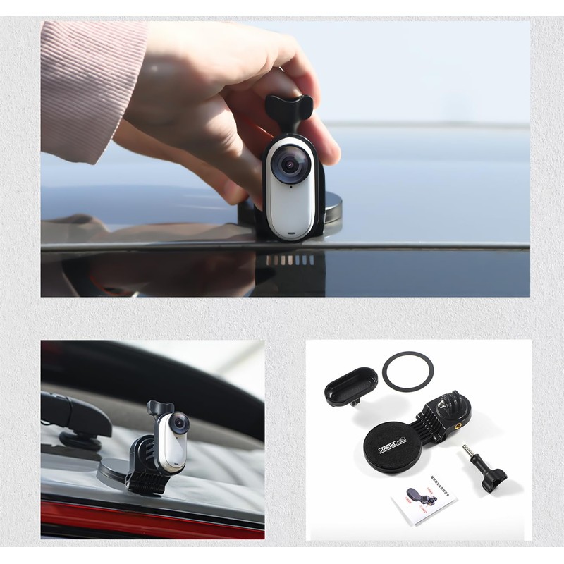 SHEAWA for Insta360 GO 3S/GO3 Magnetic Mount, Mount Adapter, Built-in